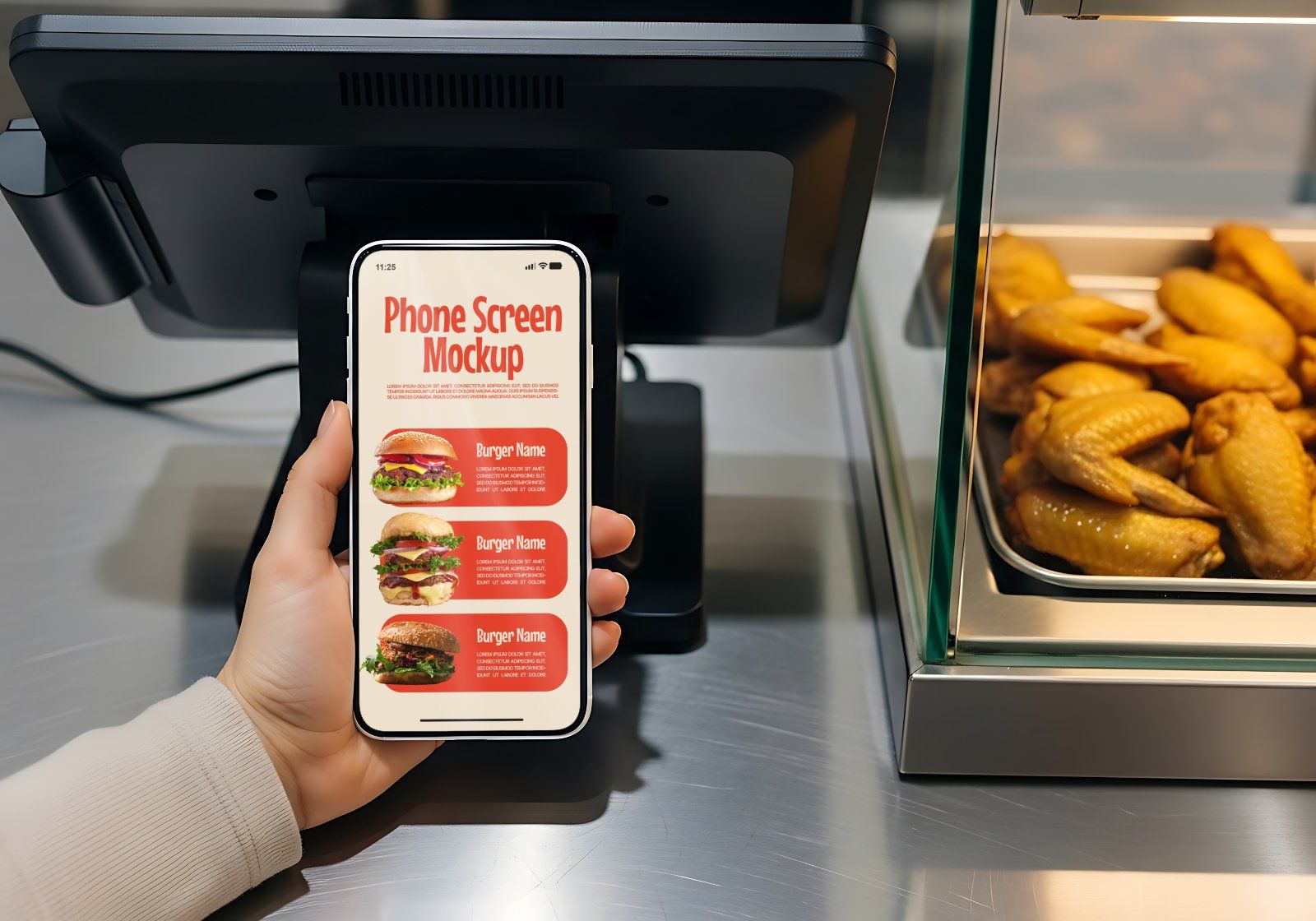 Premium Branding Big Burger Mockup — image 12