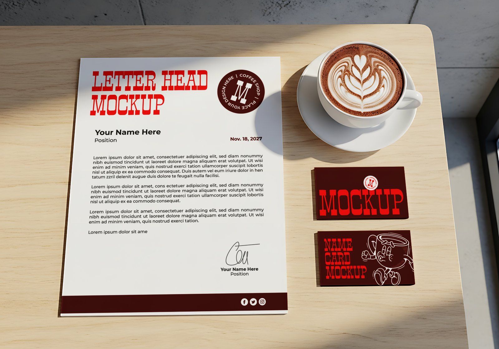 Premium Branding Bread N Coffee Mockup — image 4