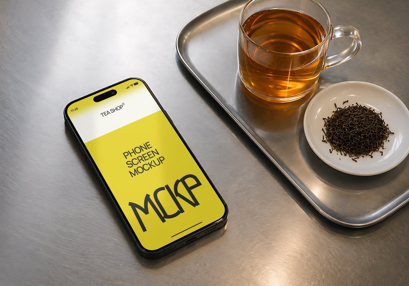 Premium Tea Shop Branding Mockup Bundle – 15 Aesthetic PSD Scenes for Tea House & Artisan Packaging — image 14