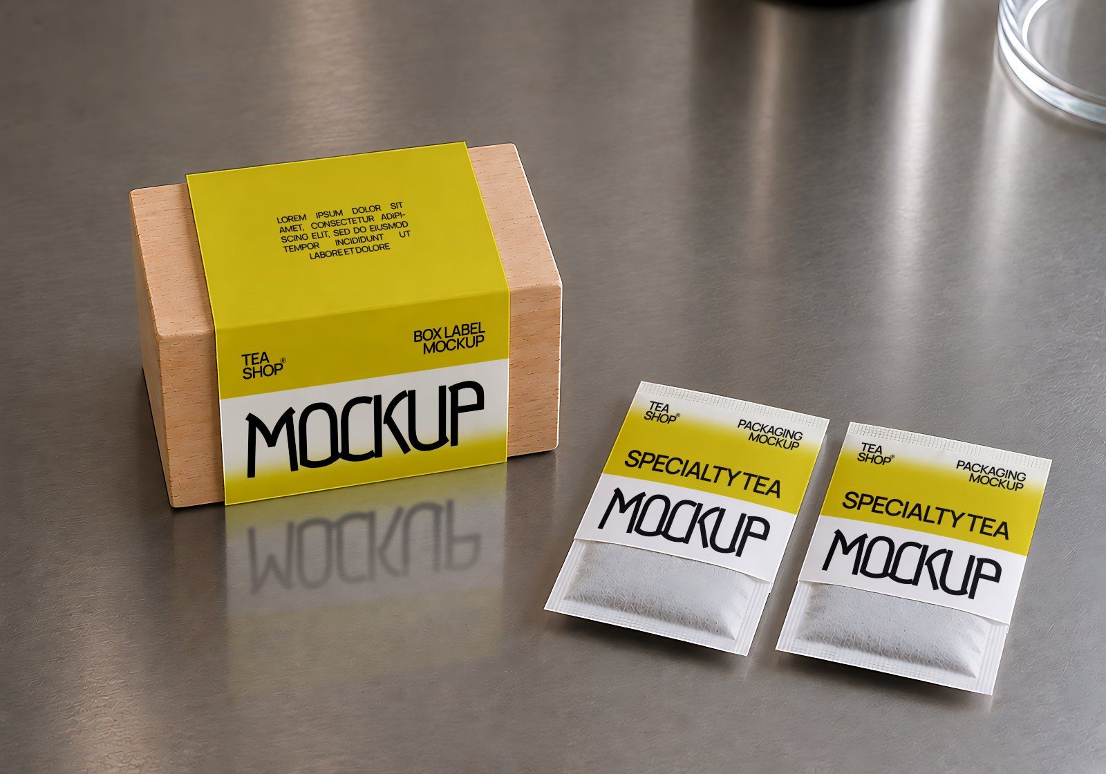 Premium Tea Shop Branding Mockup Bundle – 15 Aesthetic PSD Scenes for Tea House & Artisan Packaging — image 6
