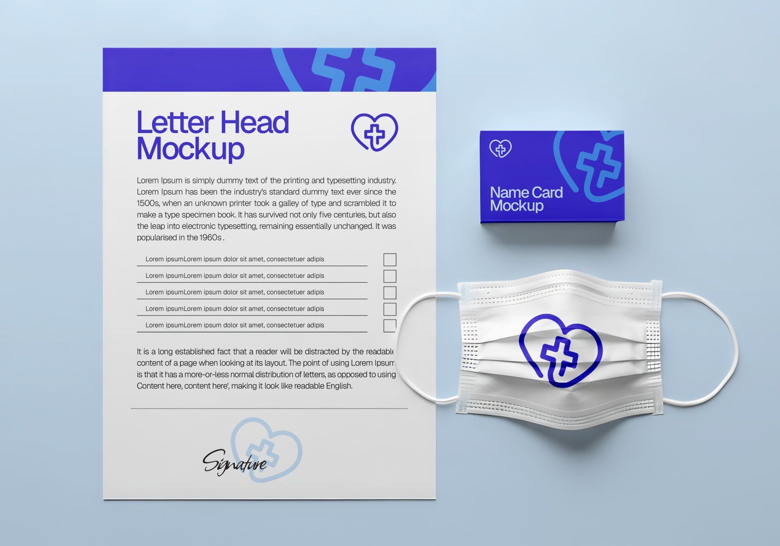 16 PSD Hospital Branding Mockup Kit – Ambulance, Nurse Uniform, Signage, Wayfinding & More — image 11