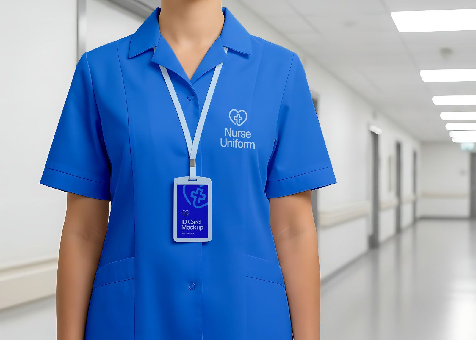 16 PSD Hospital Branding Mockup Kit – Ambulance, Nurse Uniform, Signage, Wayfinding & More — image 7