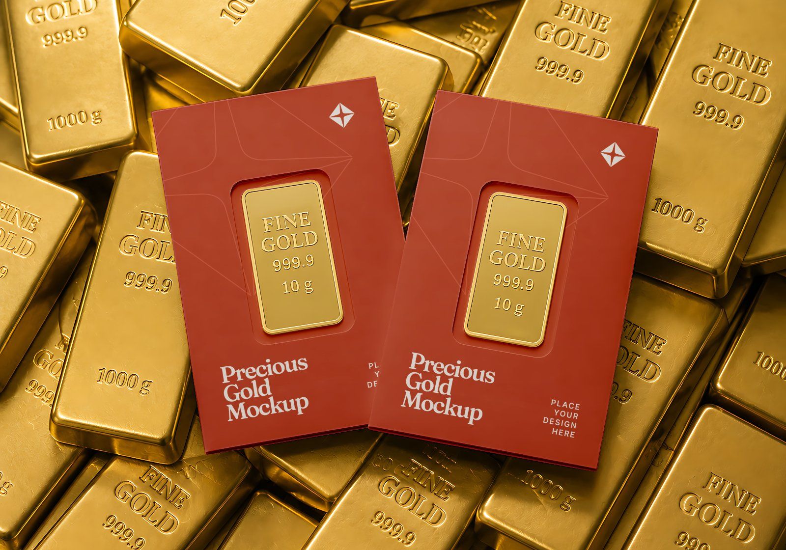 Premium Gold Shop Branding Mockup Bundle – 15 Luxury PSD Scenes for Precious Metal Retail, Jewelry B — image 9