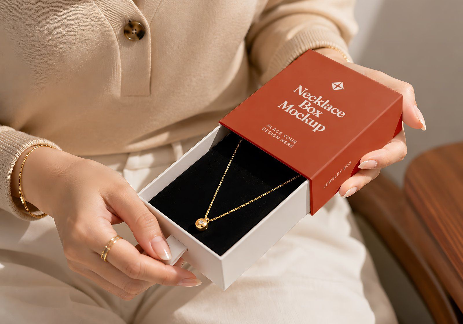 Premium Gold Shop Branding Mockup Bundle – 15 Luxury PSD Scenes for Precious Metal Retail, Jewelry B — image 11