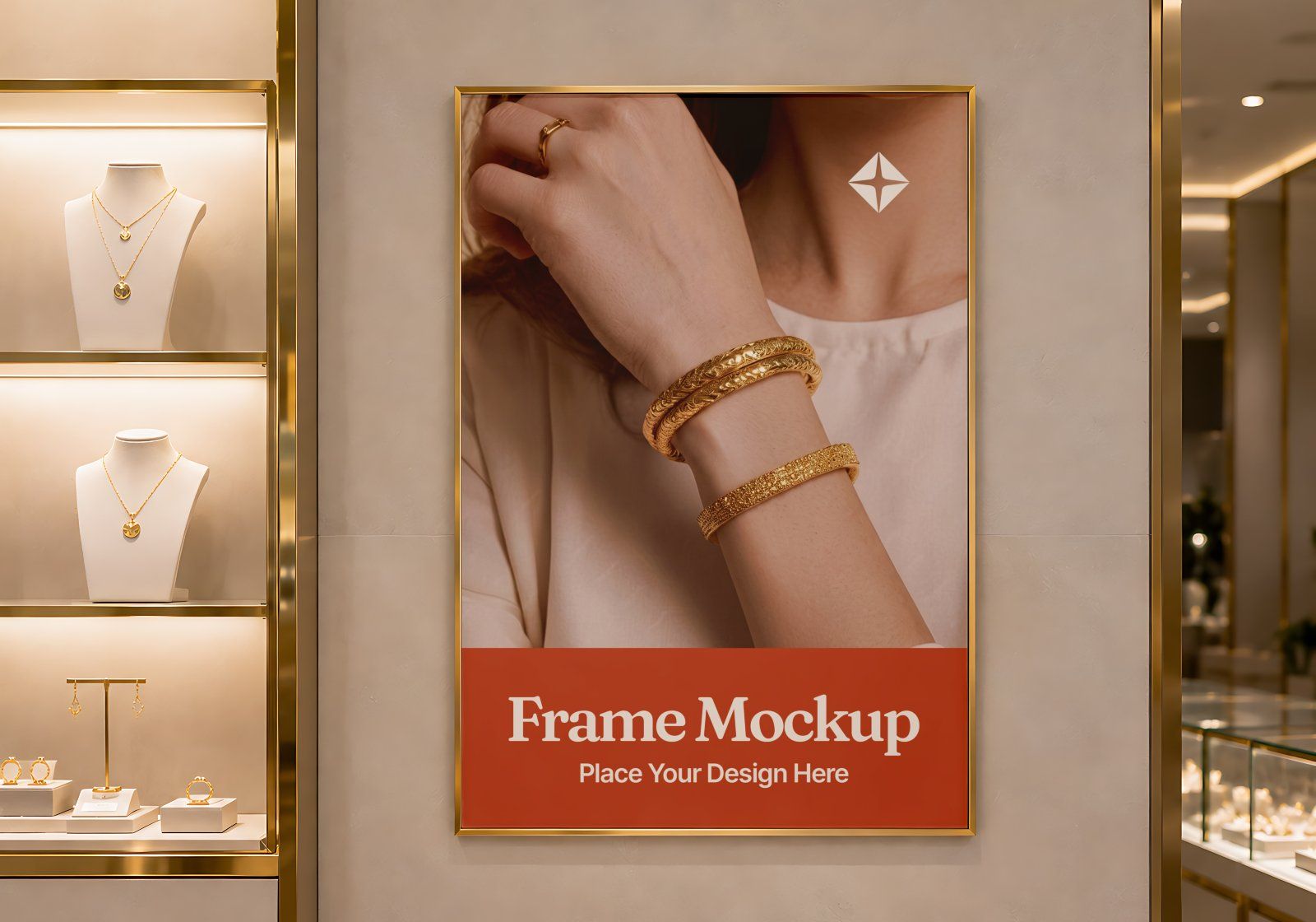 Premium Gold Shop Branding Mockup Bundle – 15 Luxury PSD Scenes for Precious Metal Retail, Jewelry B — image 15