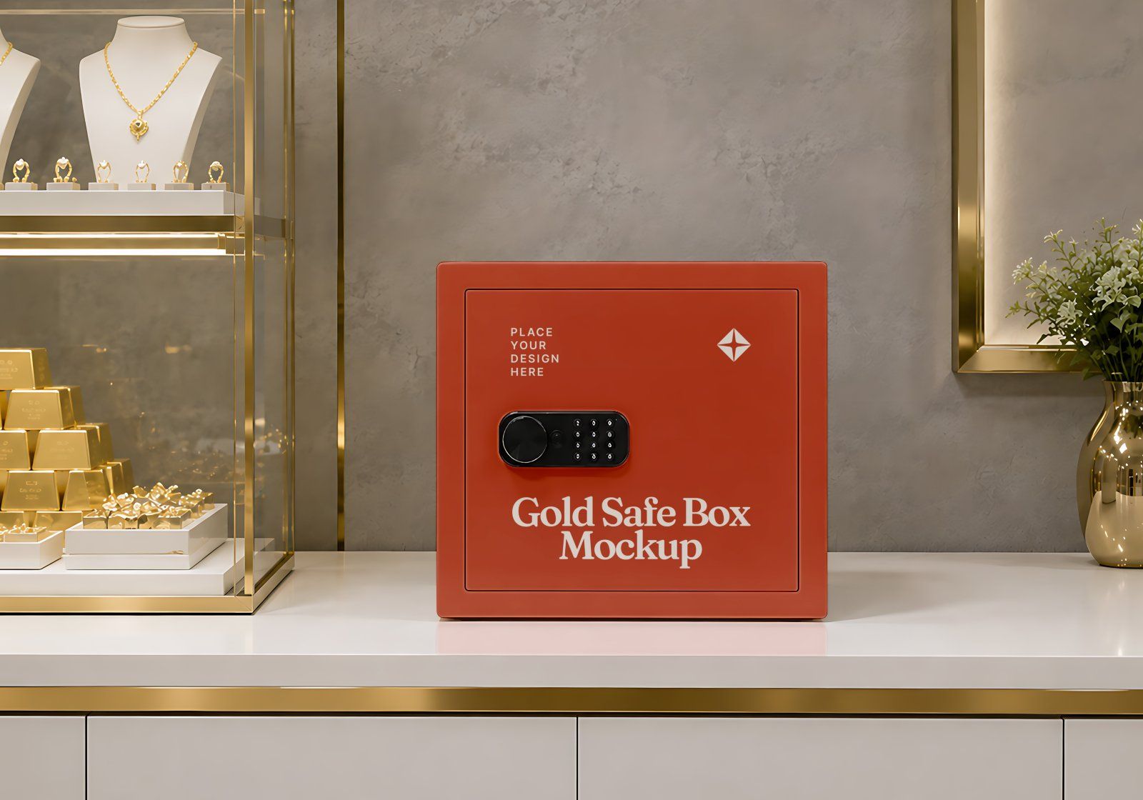 Premium Gold Shop Branding Mockup Bundle – 15 Luxury PSD Scenes for Precious Metal Retail, Jewelry B — image 21
