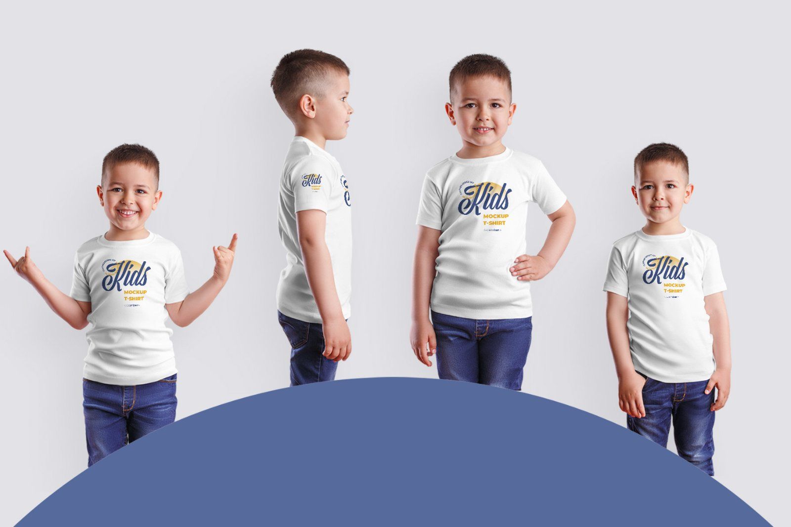 8 Mockups Kids Boy T-shirt — image 2