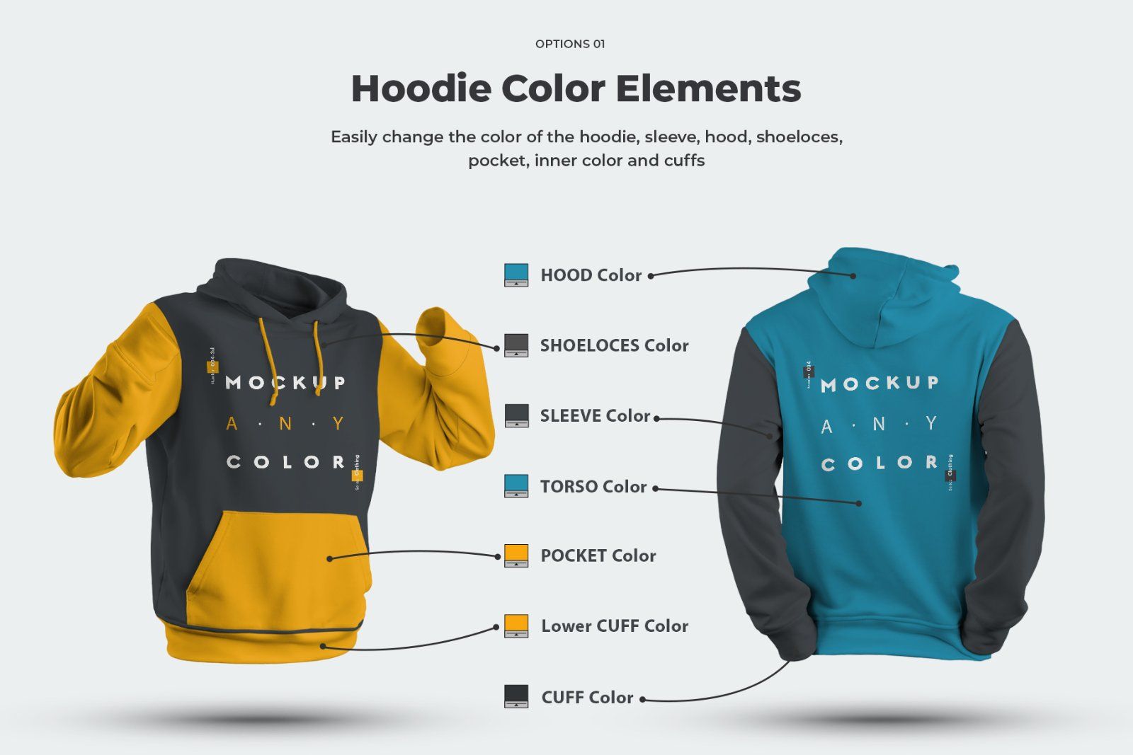 8 3D men mockups hooddie — image 2