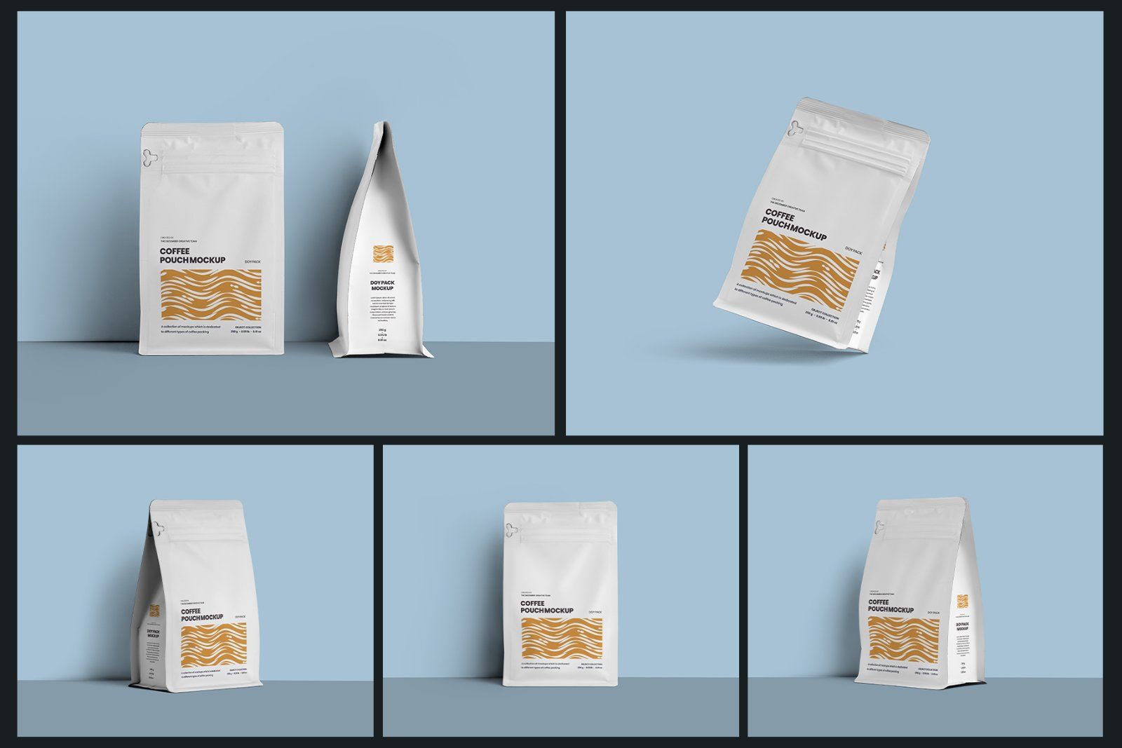10 Coffee Bag Doy Pack Mockups — image 2