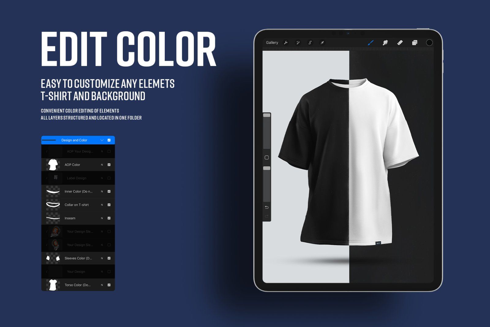 5 Mockups Oversize T-shirt for Procreate vol.2 — image 2