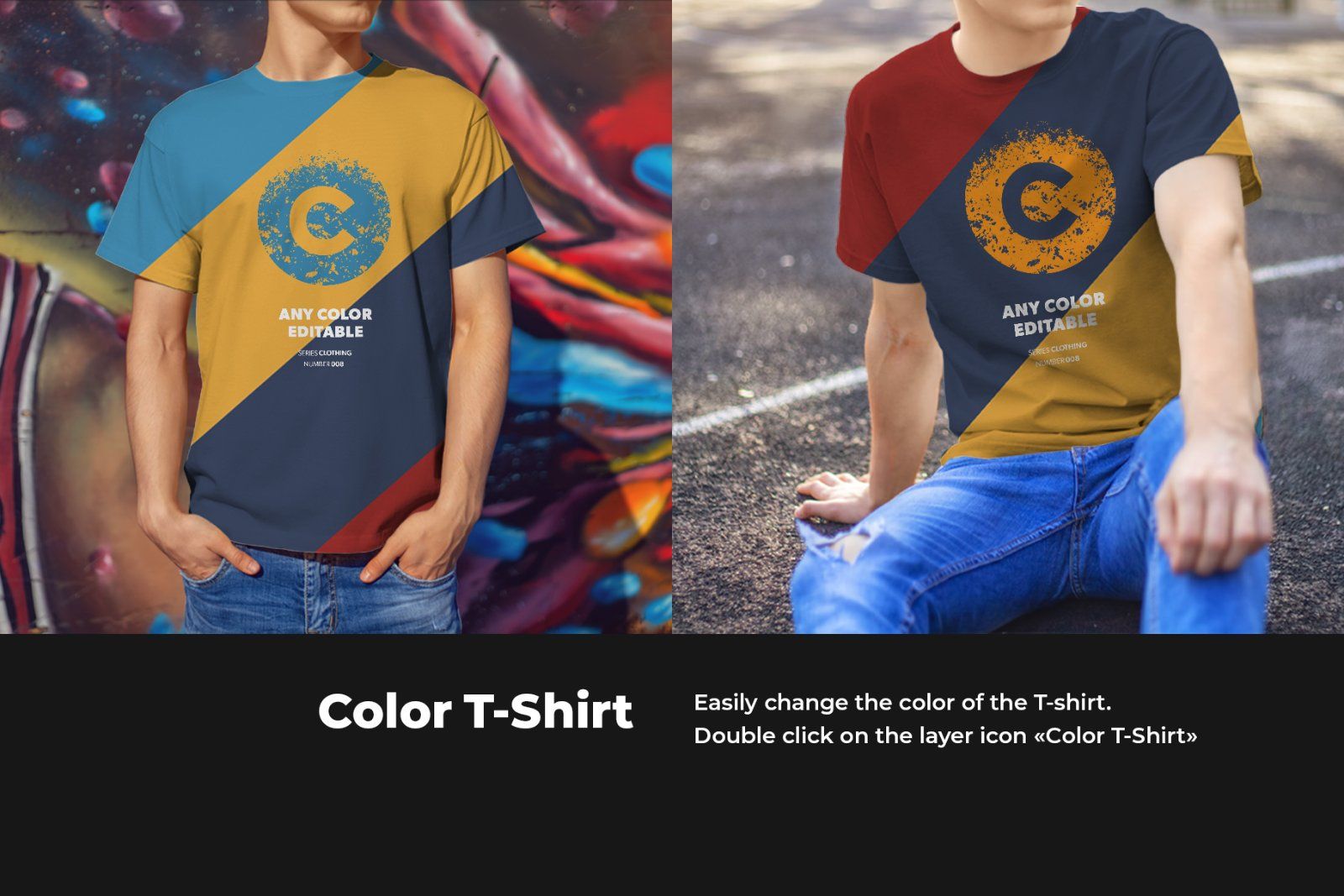 8 Mockups T-Shirts on the Man — image 2