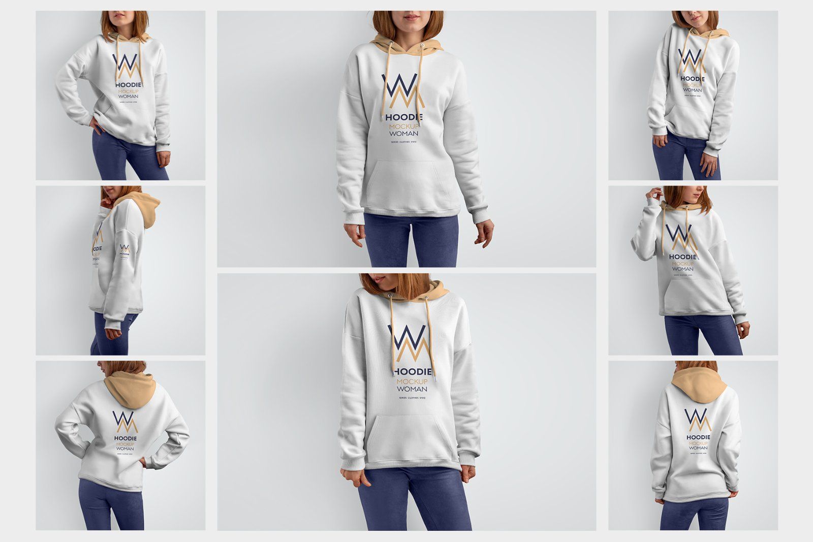 8 Mockups Woman Hoodie — image 2