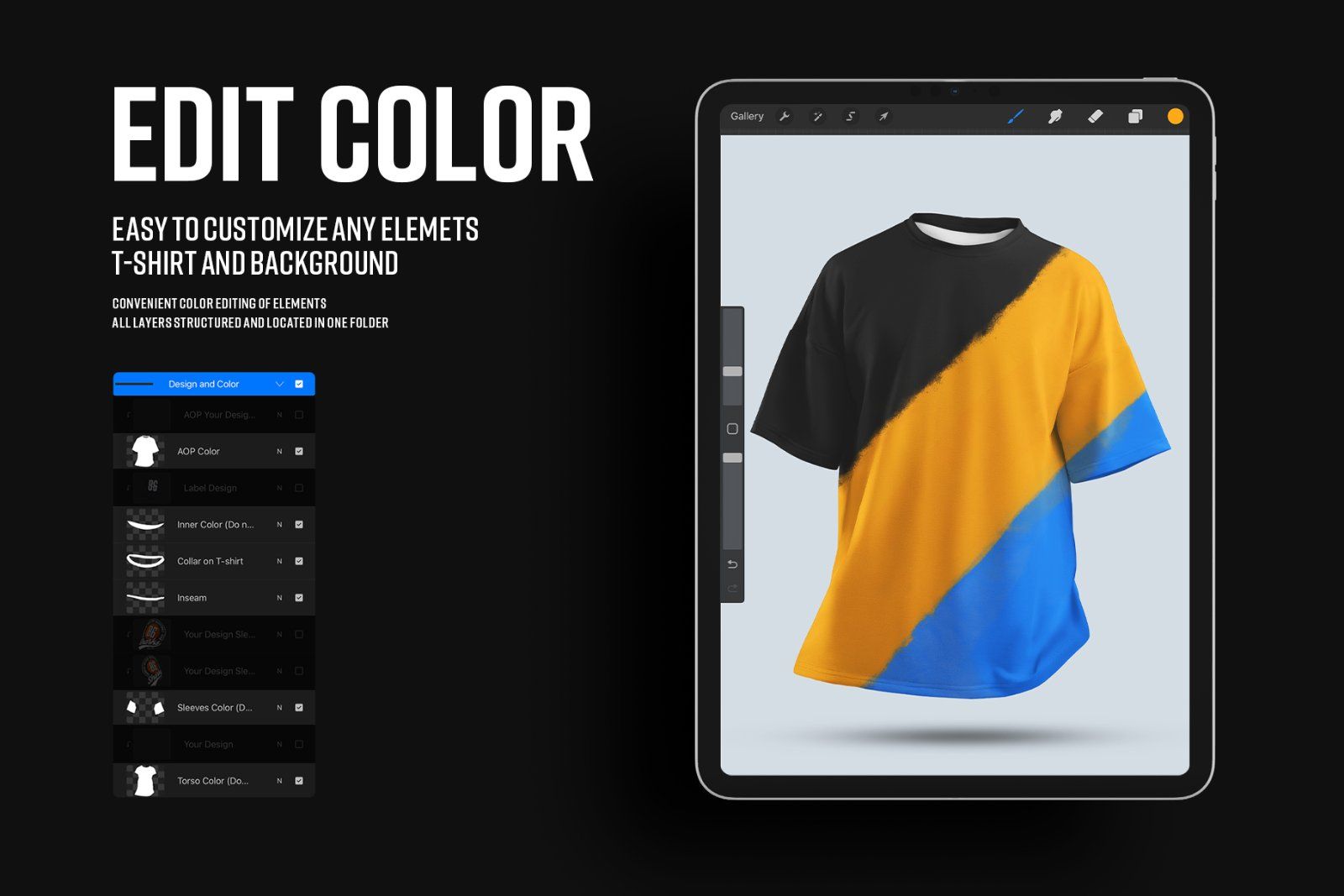 4 Mockups Oversize T-shirt for Procreate — image 2