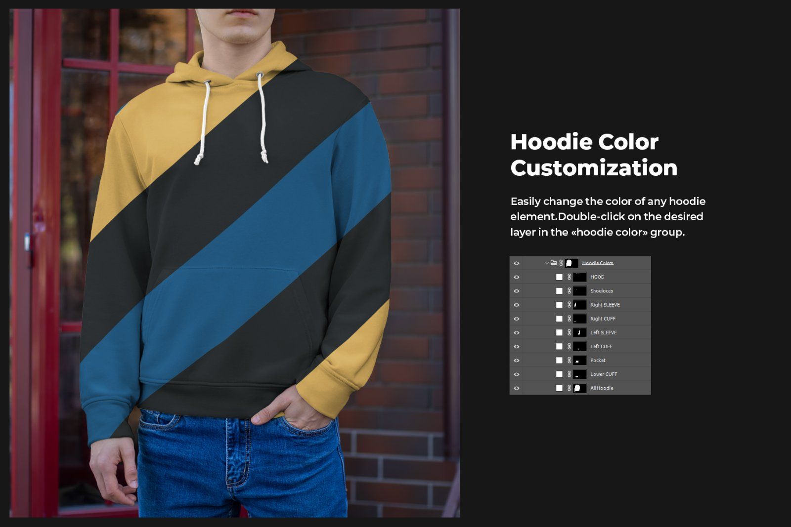 8 Mockups Hoodie on the Man — image 2