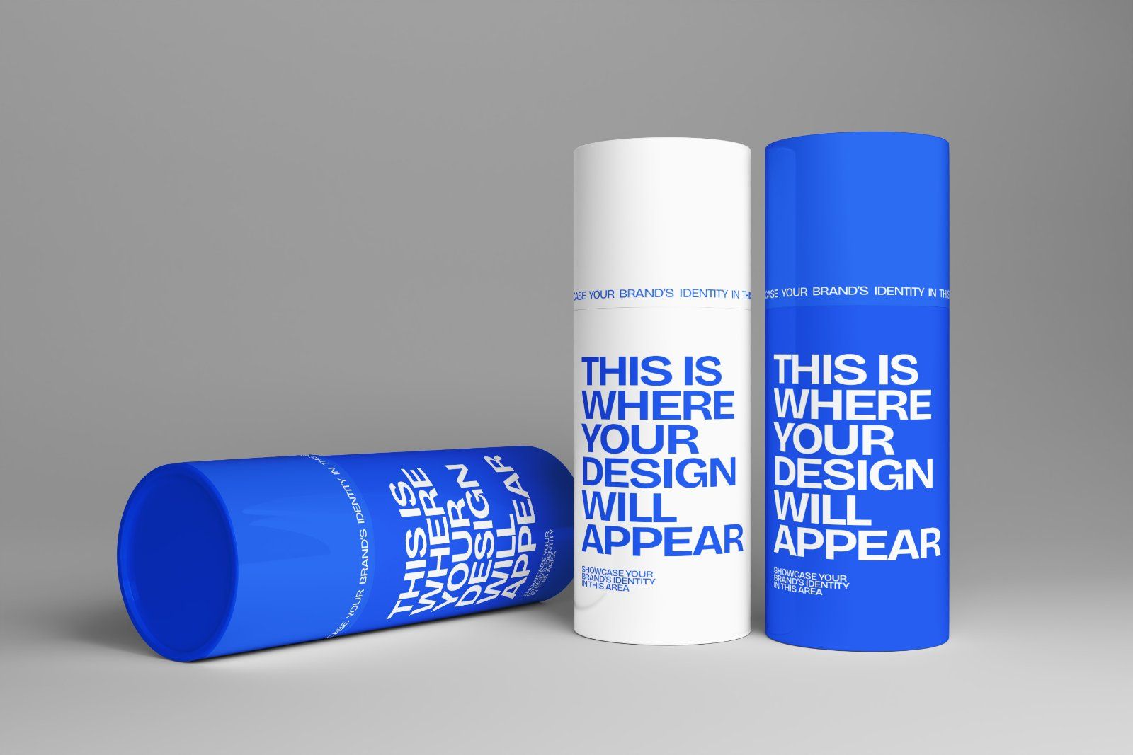 Glossy Tube Rounded Packaging Mockup — image 3
