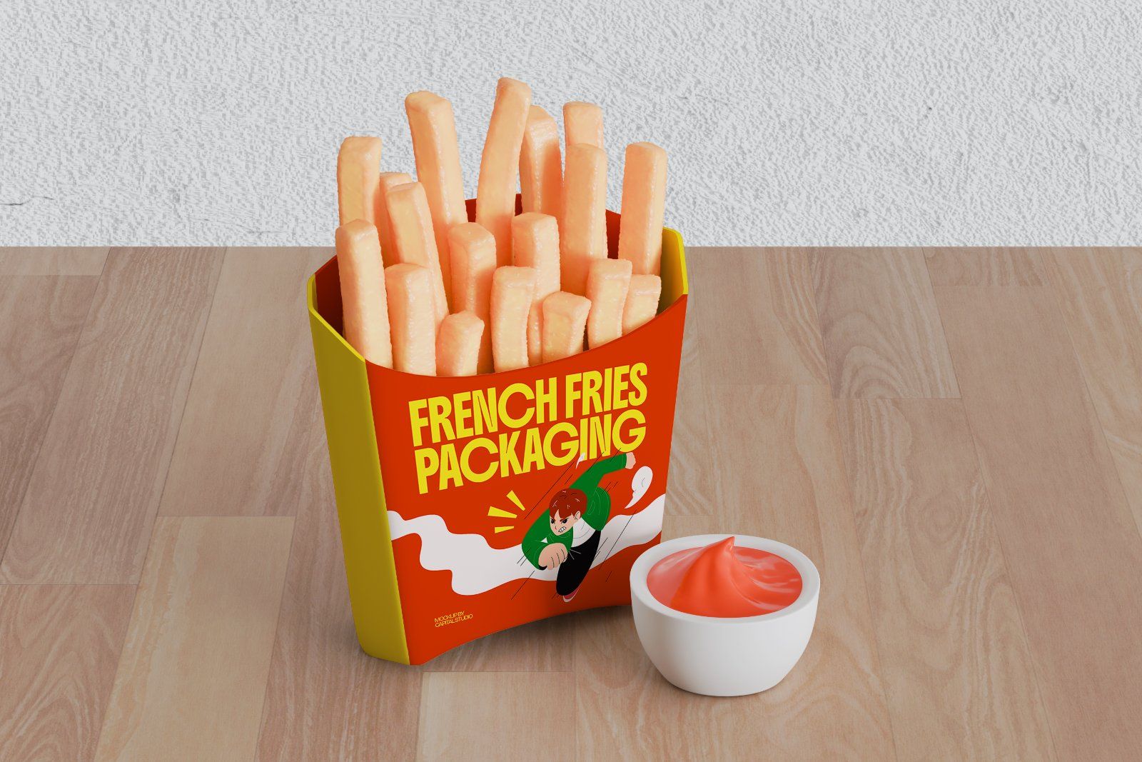 French Fries Packaging Mockup — image 3