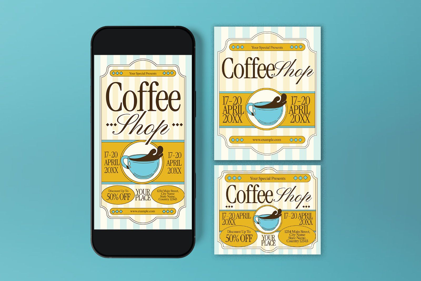 Coffee Shop Promotion Flyer Set — image 3