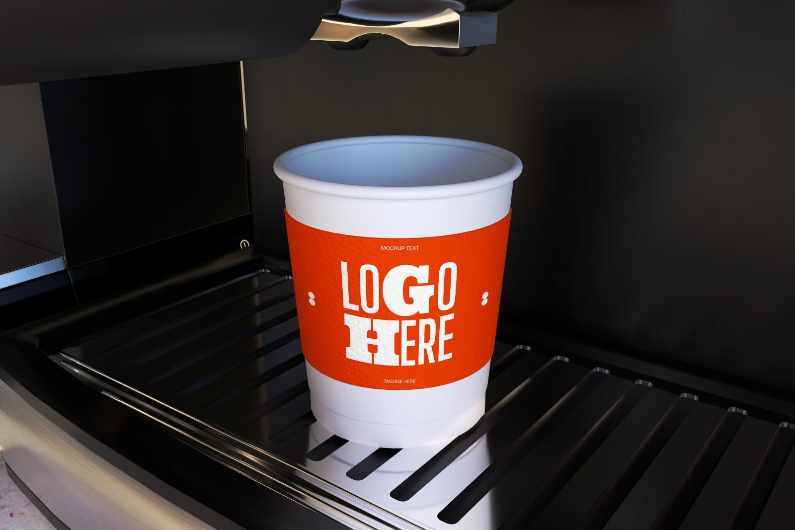 Coffee Cup On The Machine Mockup — image 3