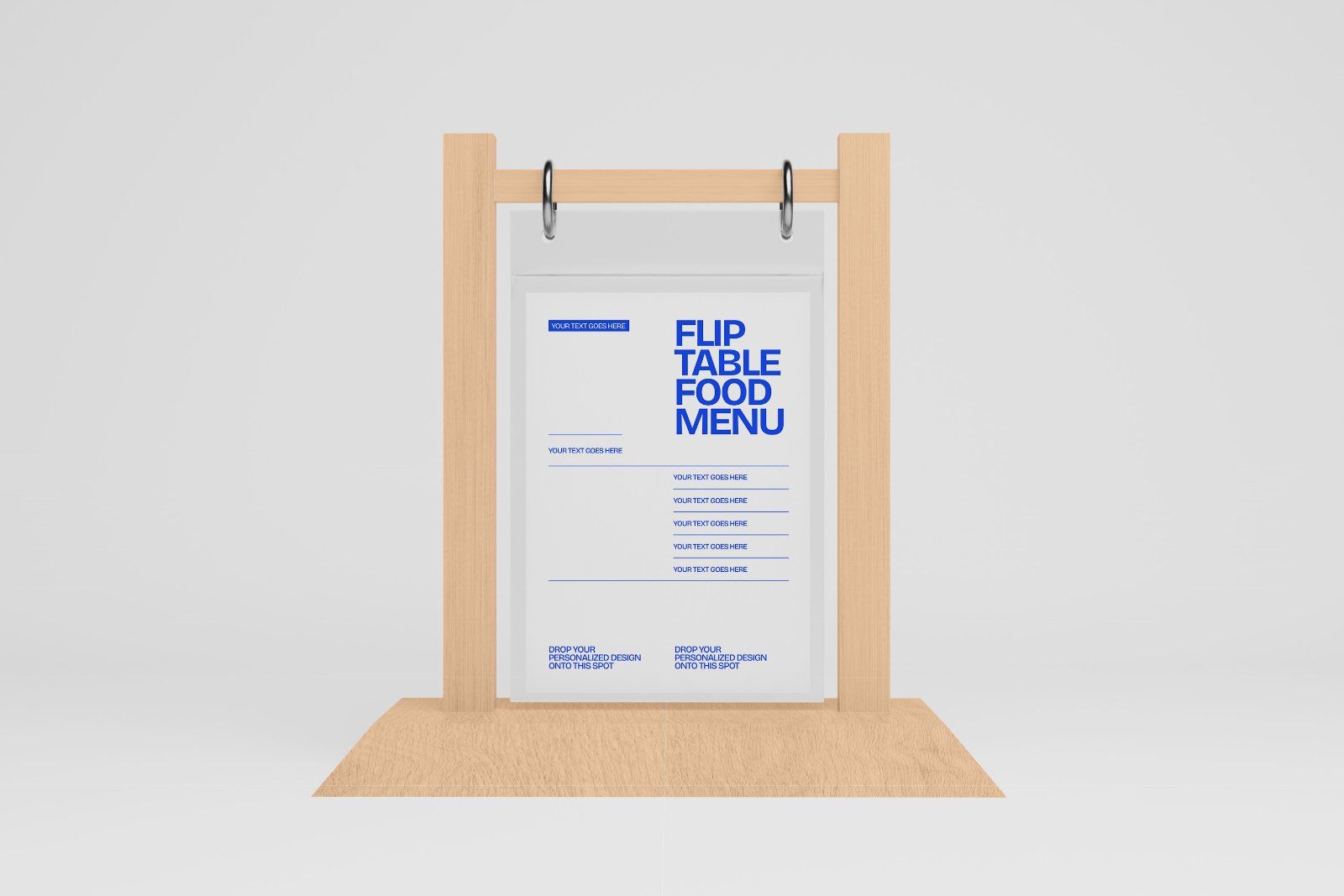 Flip Table Food Menu Mockup — image 3