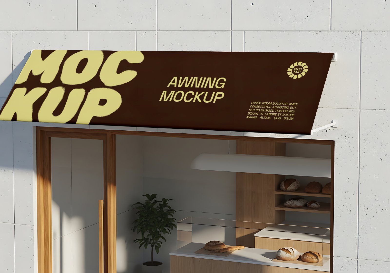 Premium Branding Brown Bakery Store Mockup — image 3