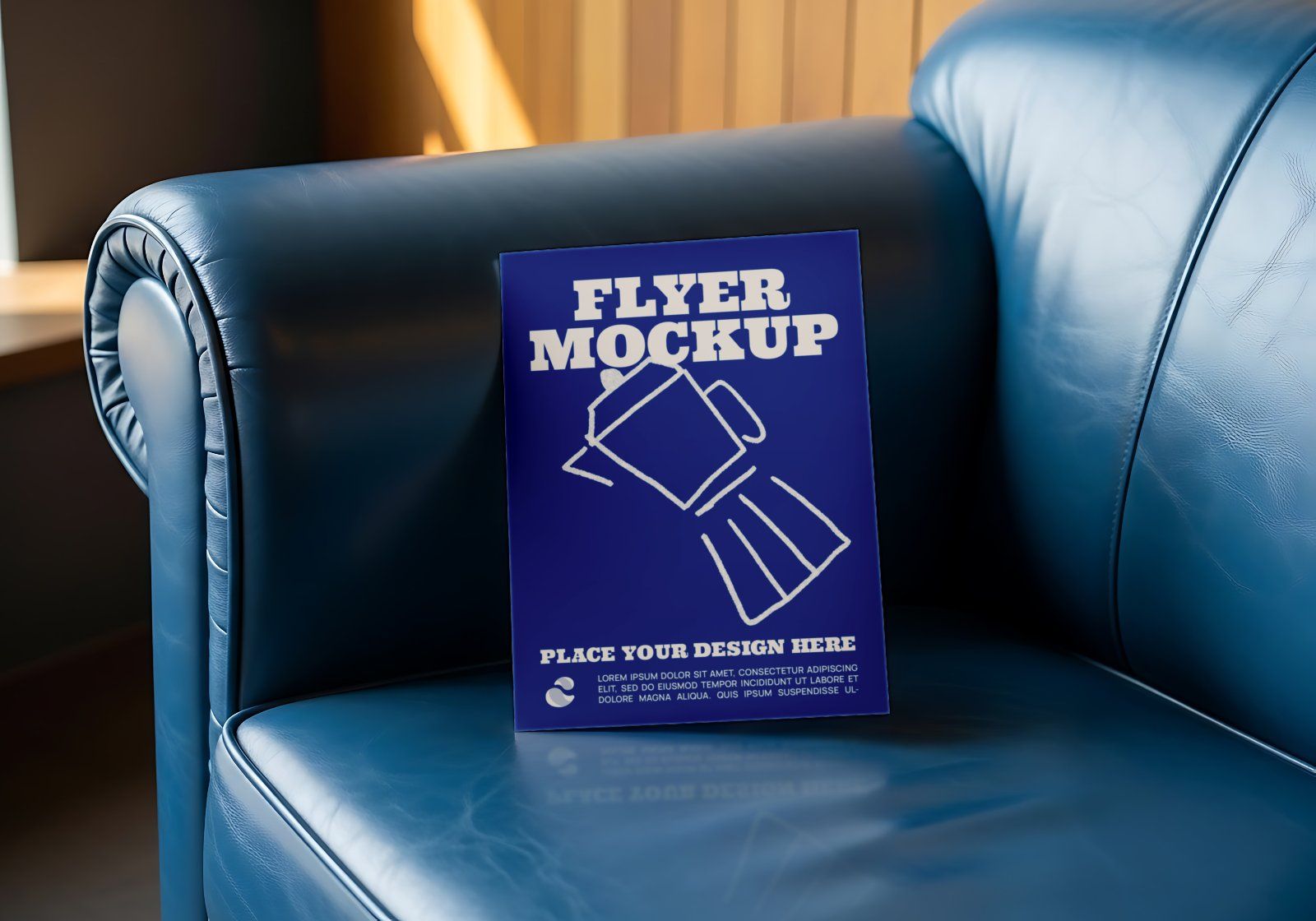 Premium Branding Blue Cafe Coffee Shop Mockup — image 3