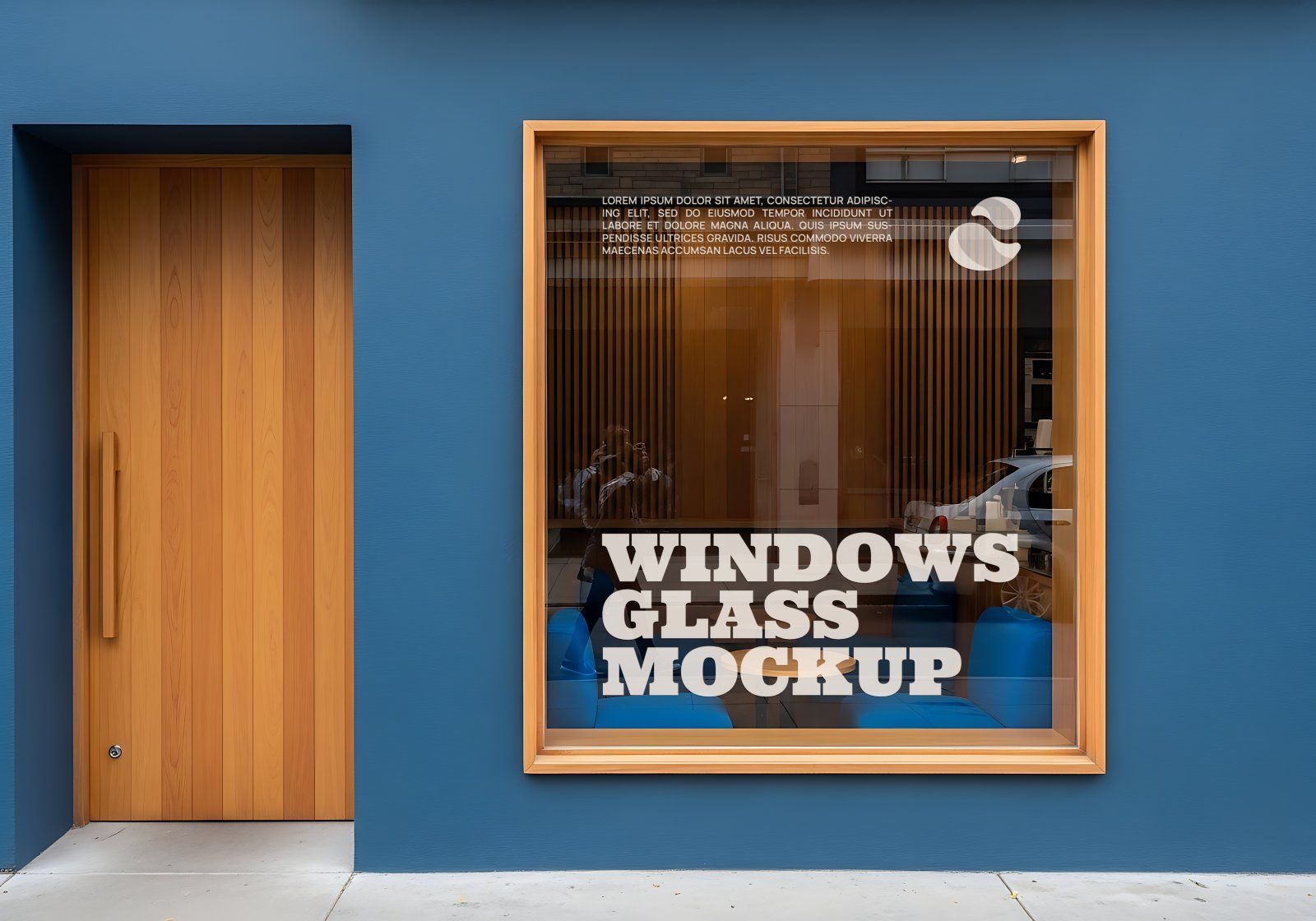 Premium Branding Blue Cafe Coffee Shop Mockup — image 7