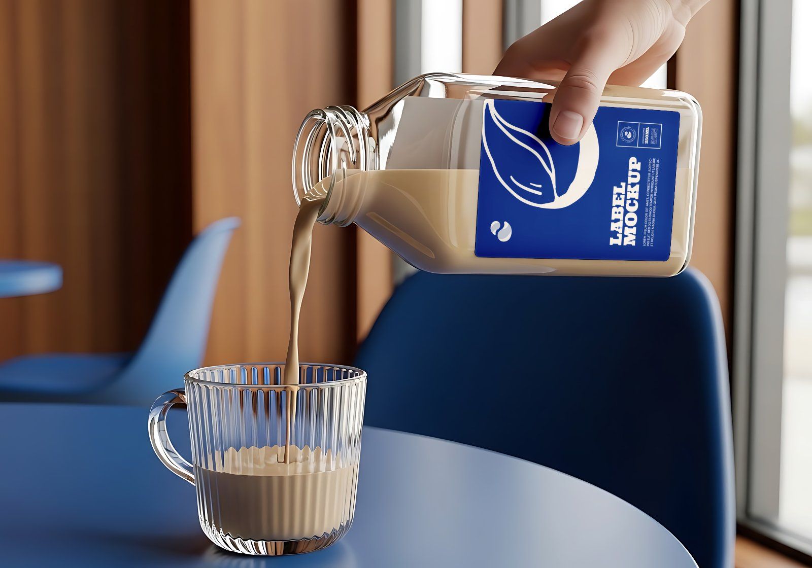Premium Branding Blue Cafe Coffee Shop Mockup — image 10