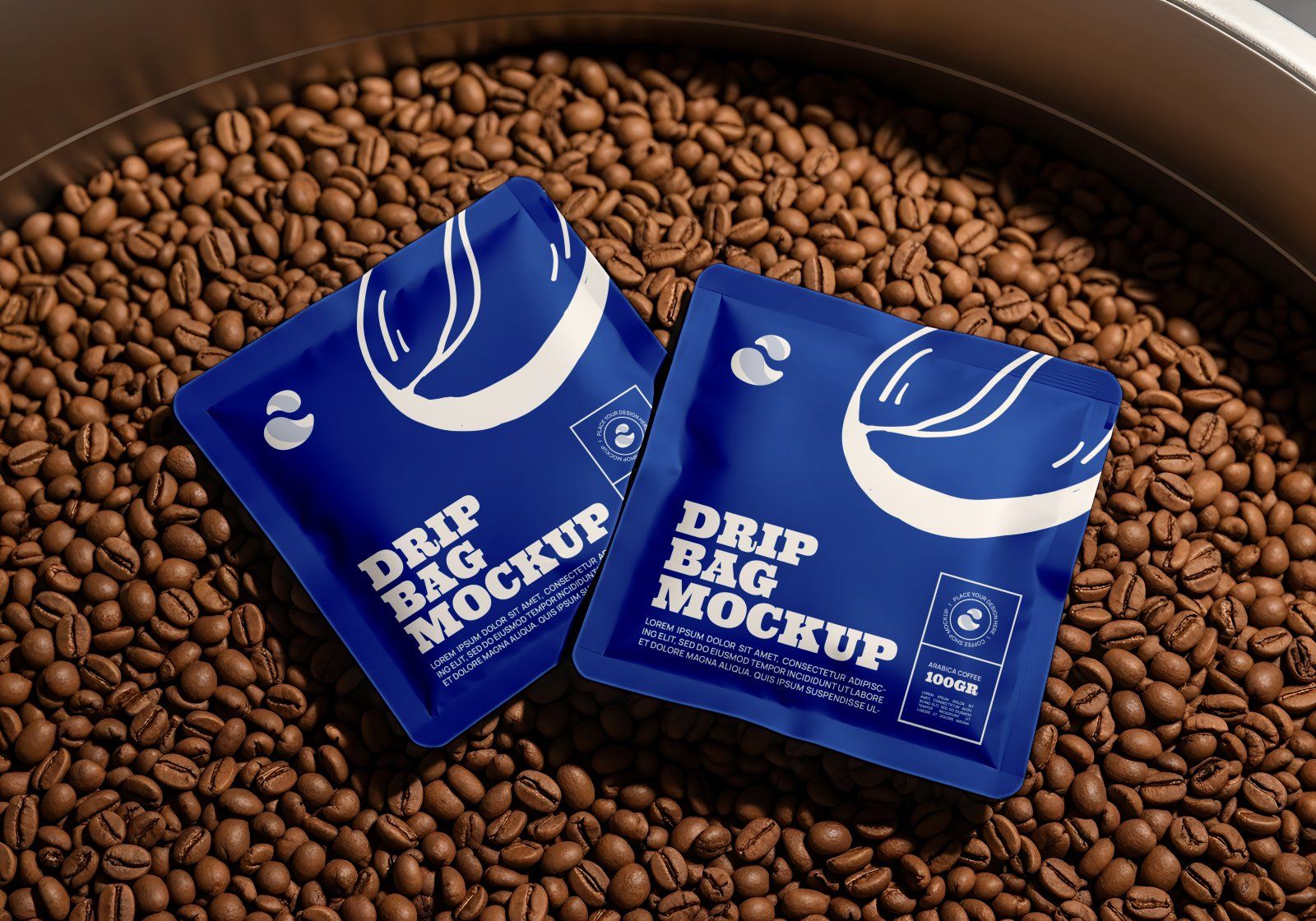 Premium Branding Blue Cafe Coffee Shop Mockup — image 11