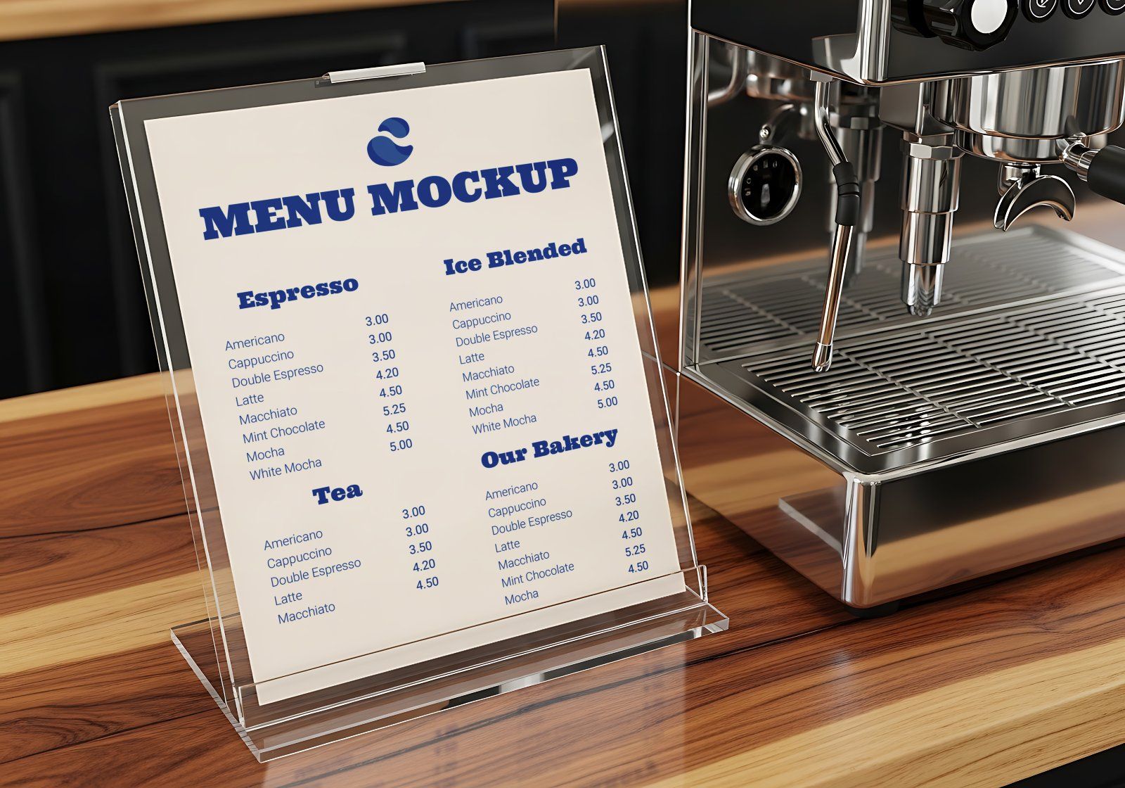 Premium Branding Blue Cafe Coffee Shop Mockup — image 16