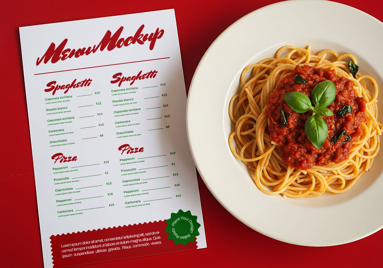 15 Premium Italia Pasta Resto Mockup Collection — image 10