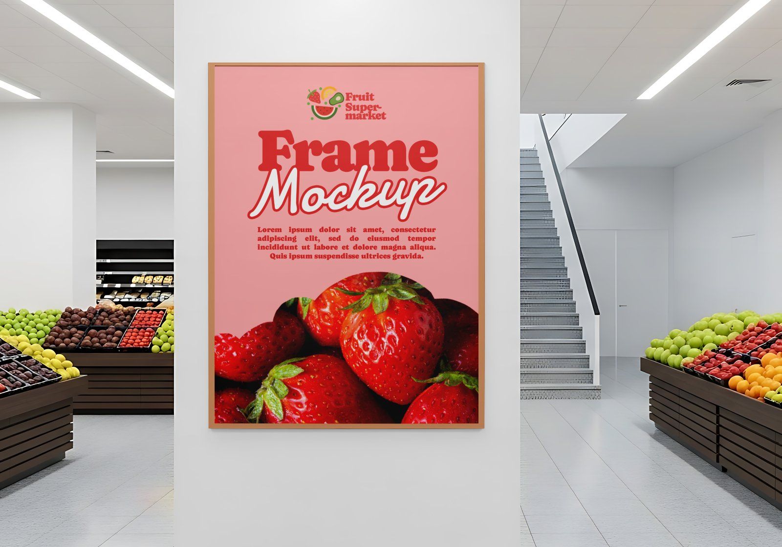 Fruit Market Mockup Kit – Juice Can, Plastic Bag, Price Tag, Cart, Uniform & More — image 7