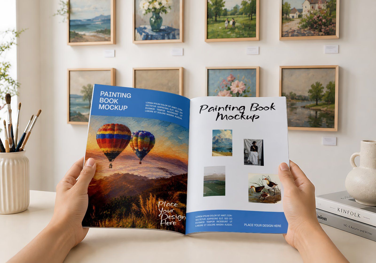 Premium Art Studio & Painting Mockup Bundle – 15 Creative PSD Scenes for Artists, Fine Art Branding — image 18