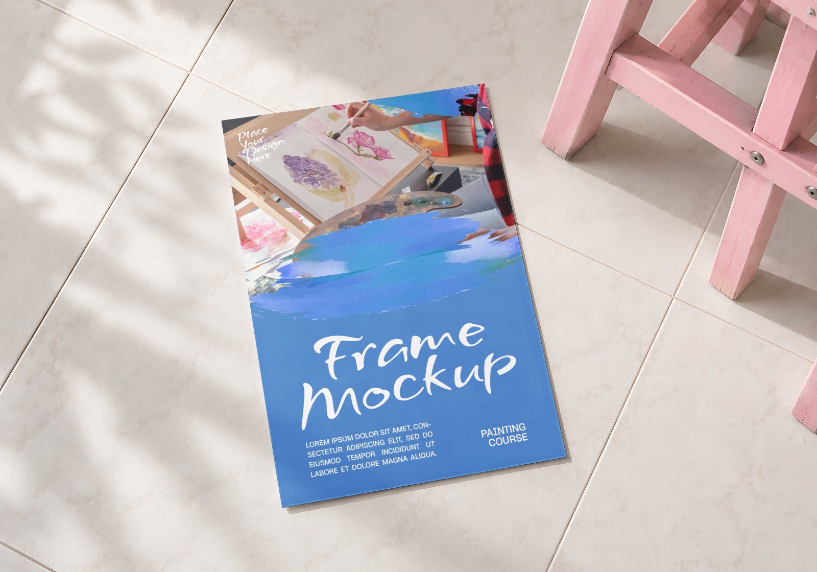 Premium Art Studio & Painting Mockup Bundle – 15 Creative PSD Scenes for Artists, Fine Art Branding — image 14