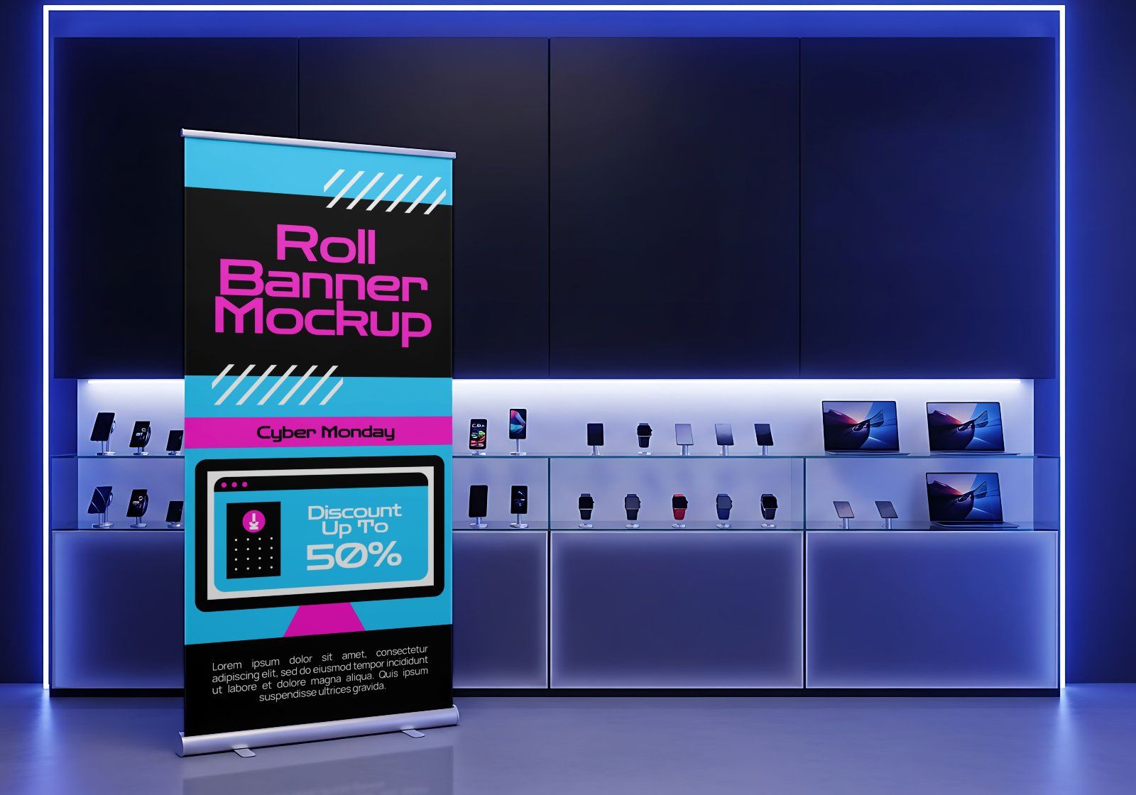 Premium Event Cyber Monday Mockup — image 9