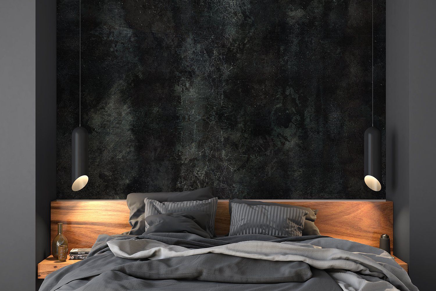 Black Concrete Seamless Pattern — image 2