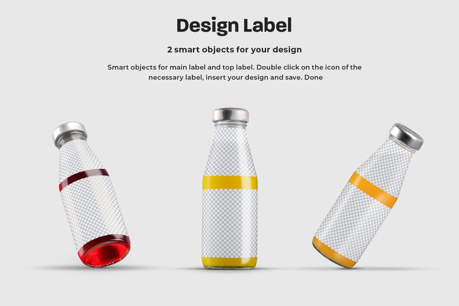 3 Mockup Glass Juice Bottle vol.02 — image 3