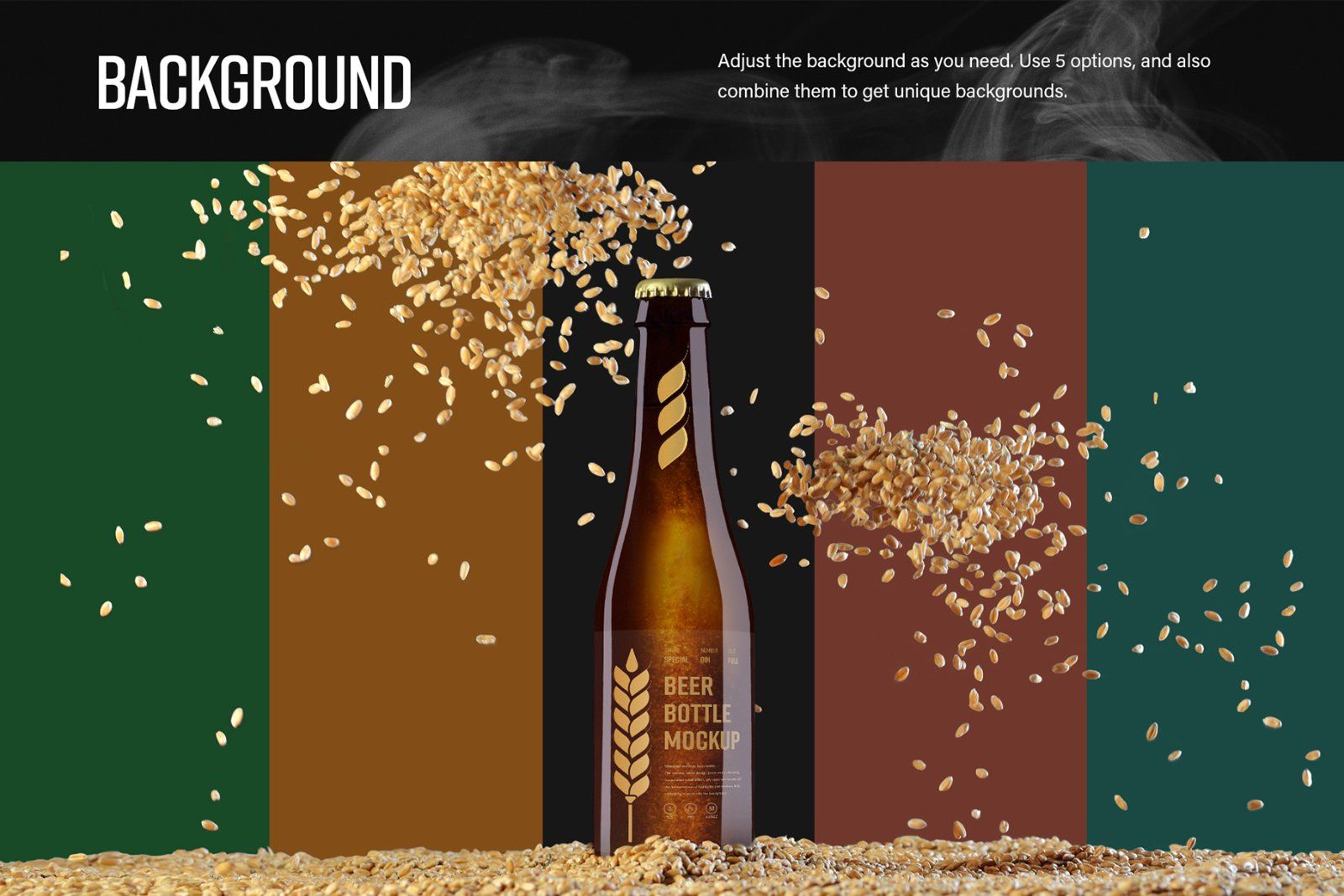 7 Mockups of Glass Beer Bottle — image 3