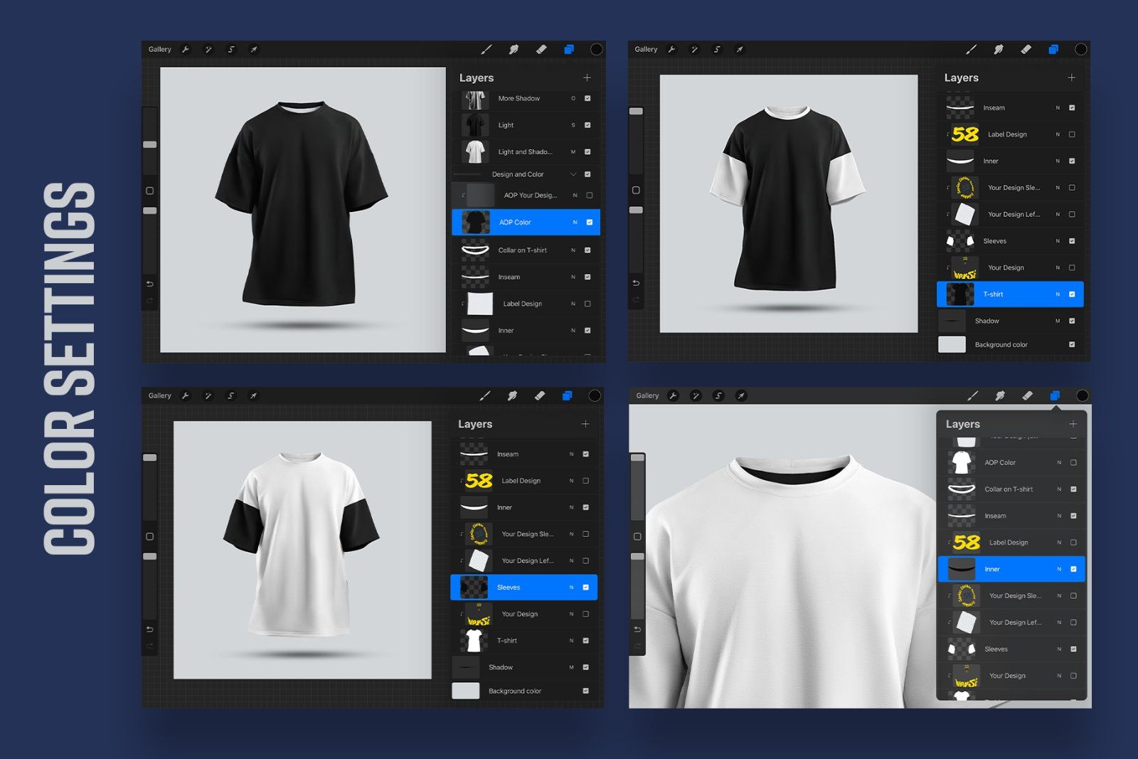 5 Mockups Oversize T-shirt for Procreate vol.2 — image 3