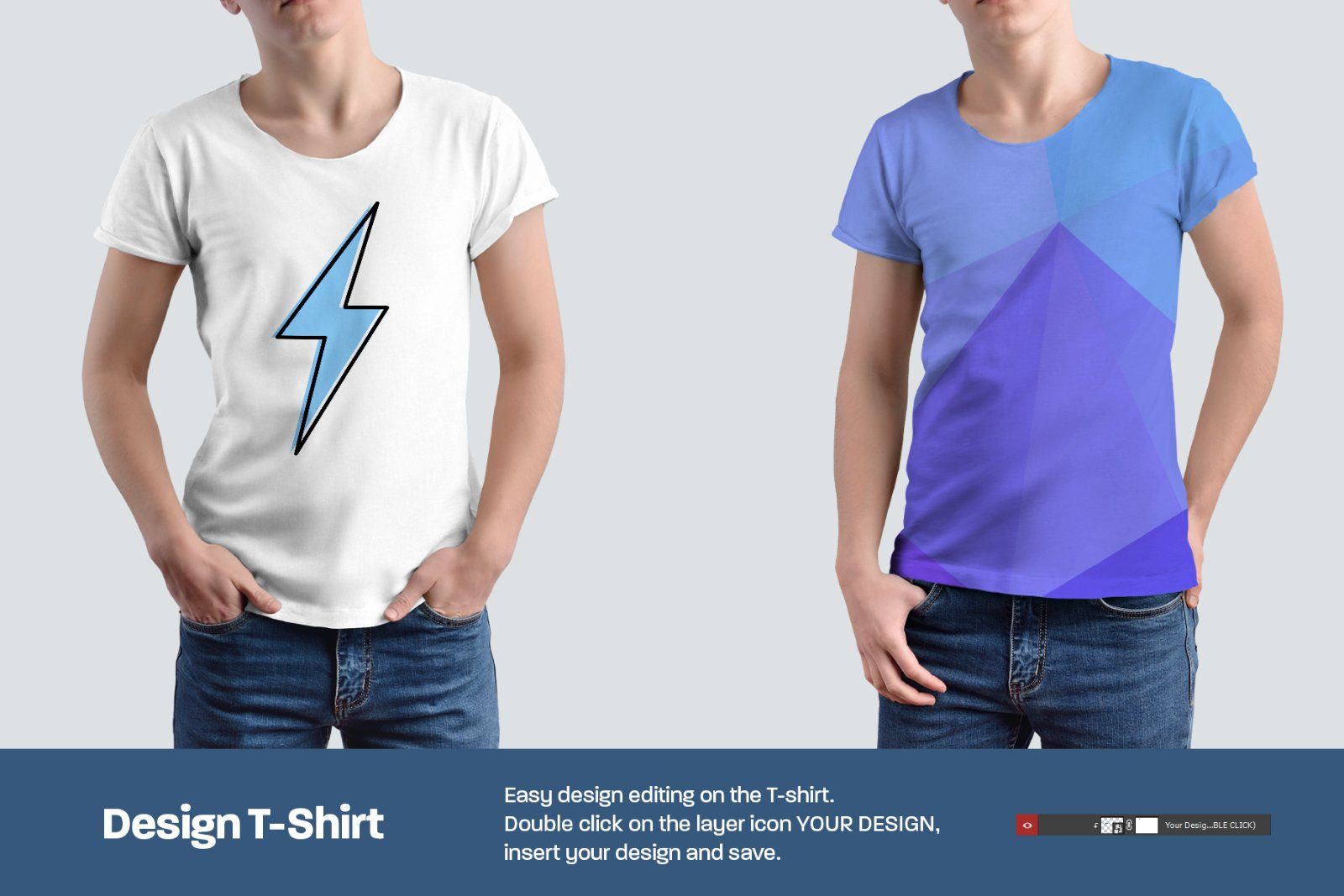 9 Round Neck T-Shirt Mockups — image 3