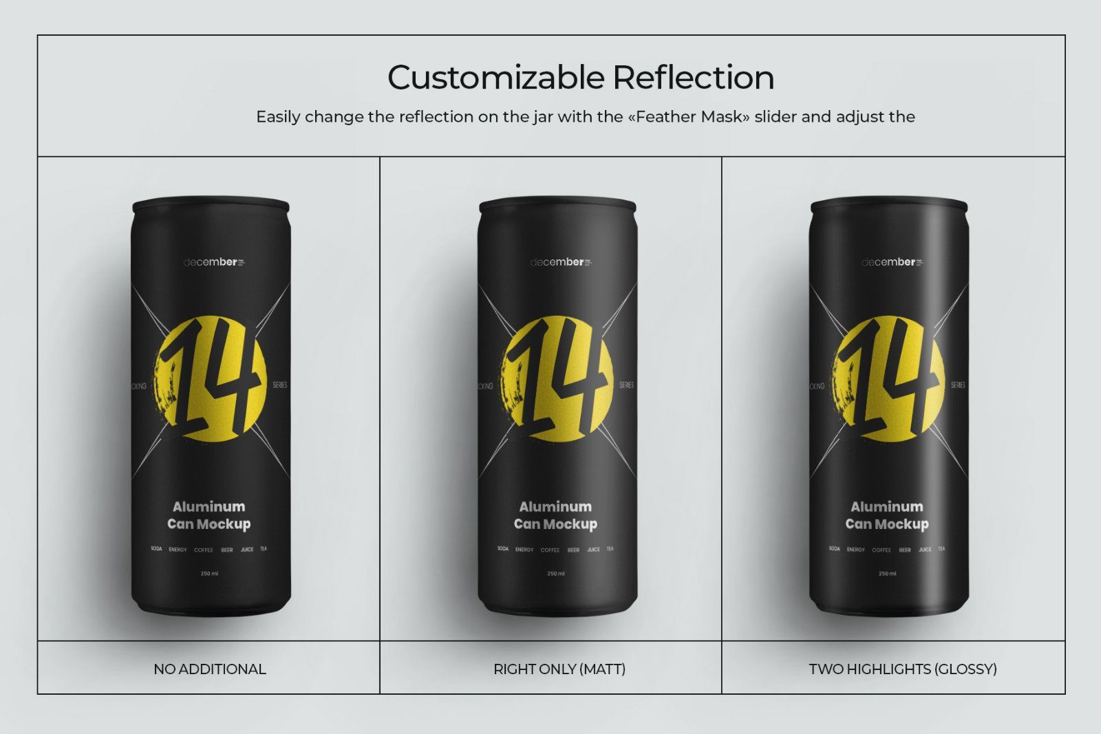 10 Mockups Aluminium Can 250 ml — image 2