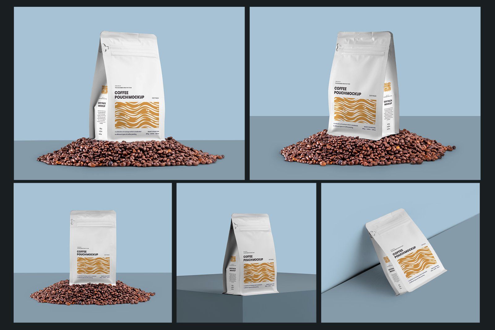 10 Coffee Bag Doy Pack Mockups — image 3