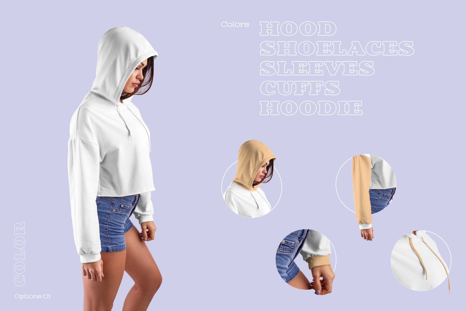 8 Mockups Women Crop Top Hoodie — image 2