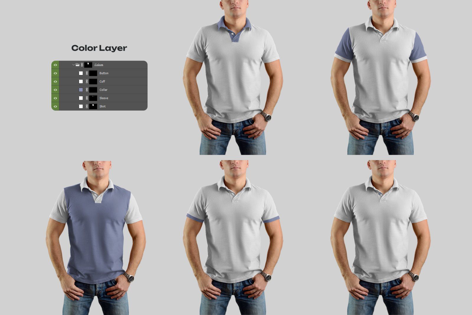 6 Mockups Polo Shirt — image 3