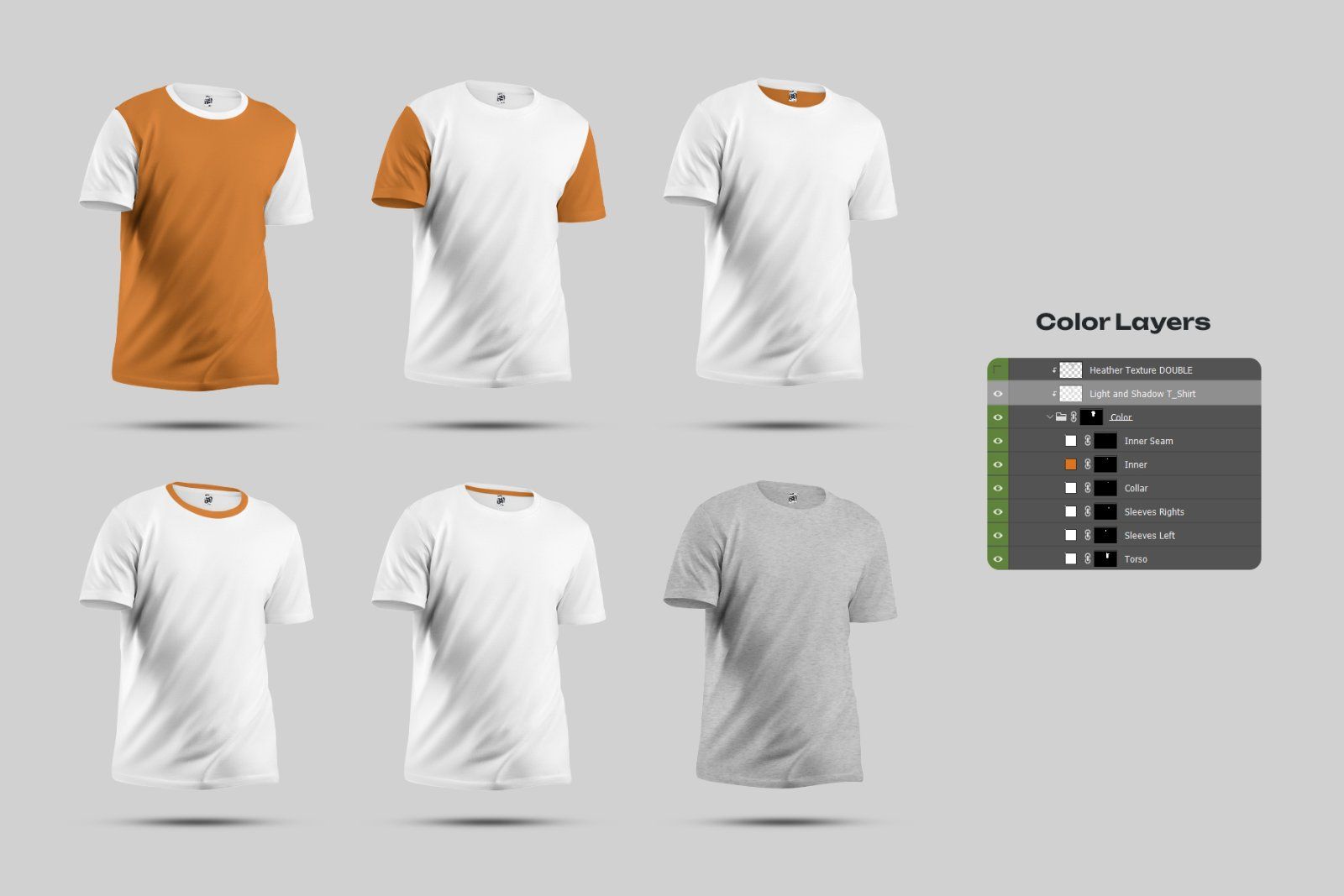 7 Mockups Man T-Shirt — image 3