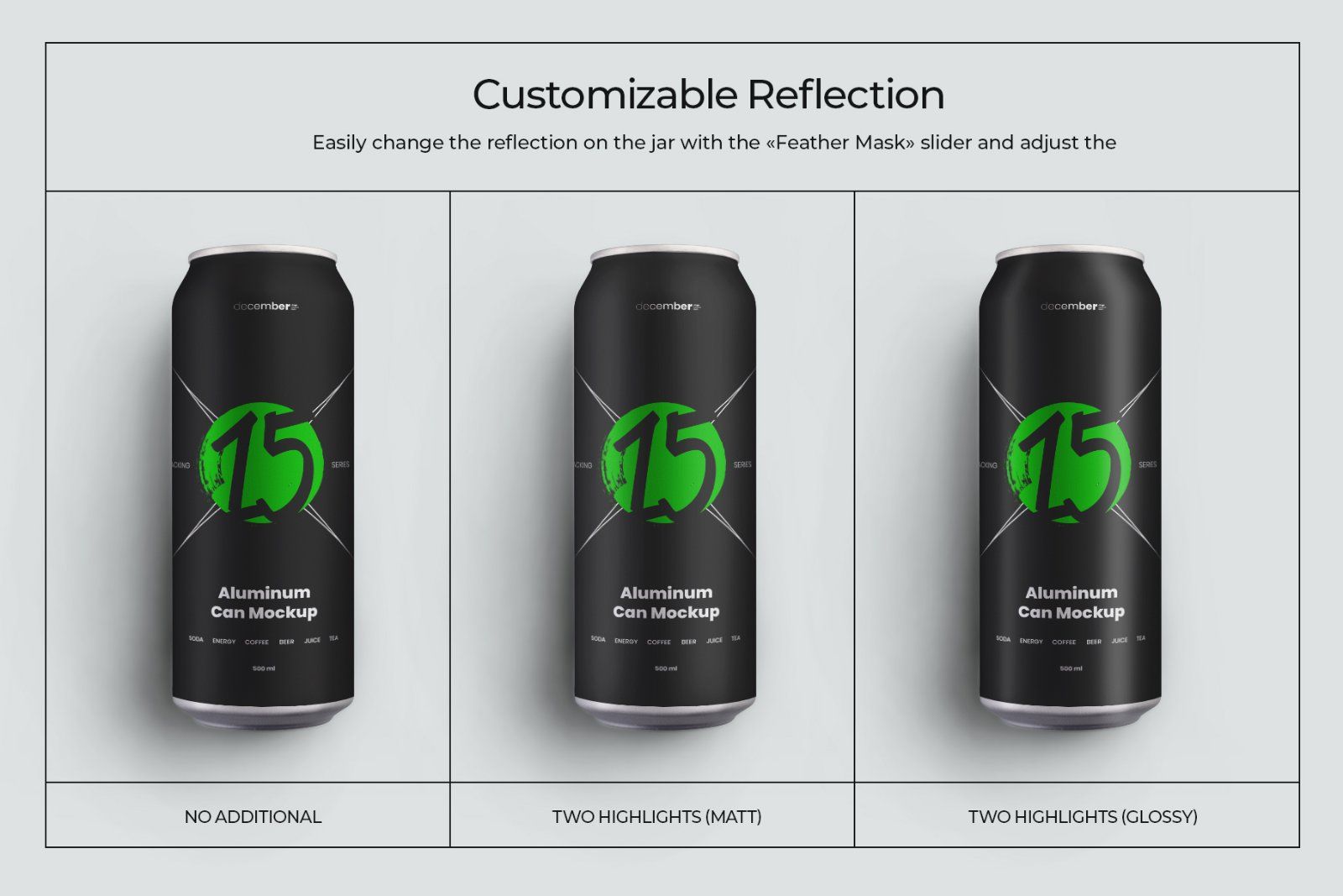 8 Mockups Aluminium Can 500 Ml — image 2