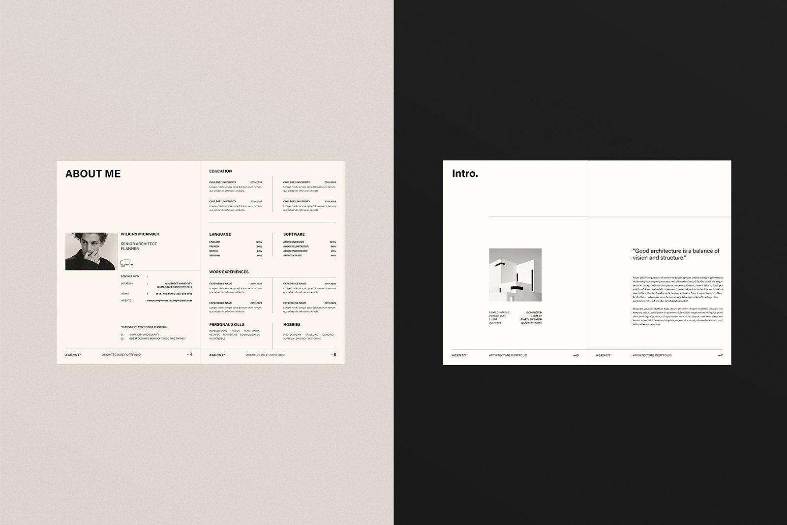 Architecture Sketch Design Portfolio Template — image 4