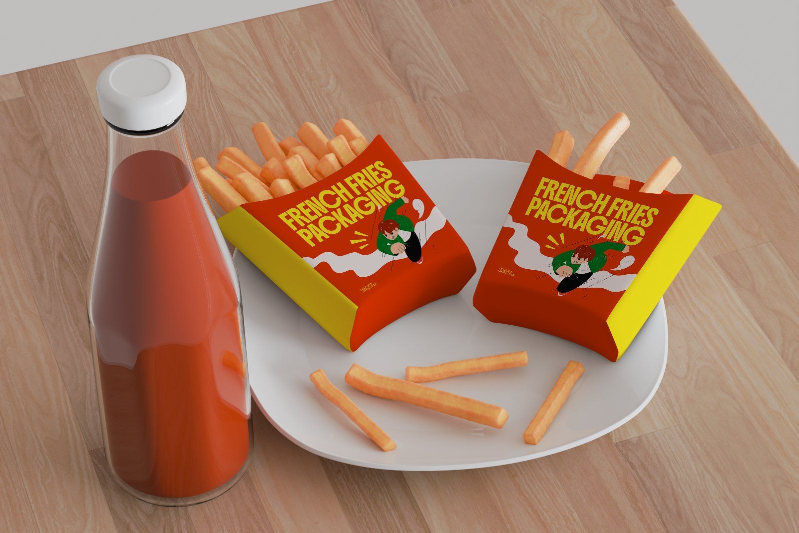 French Fries Packaging Mockup — image 4