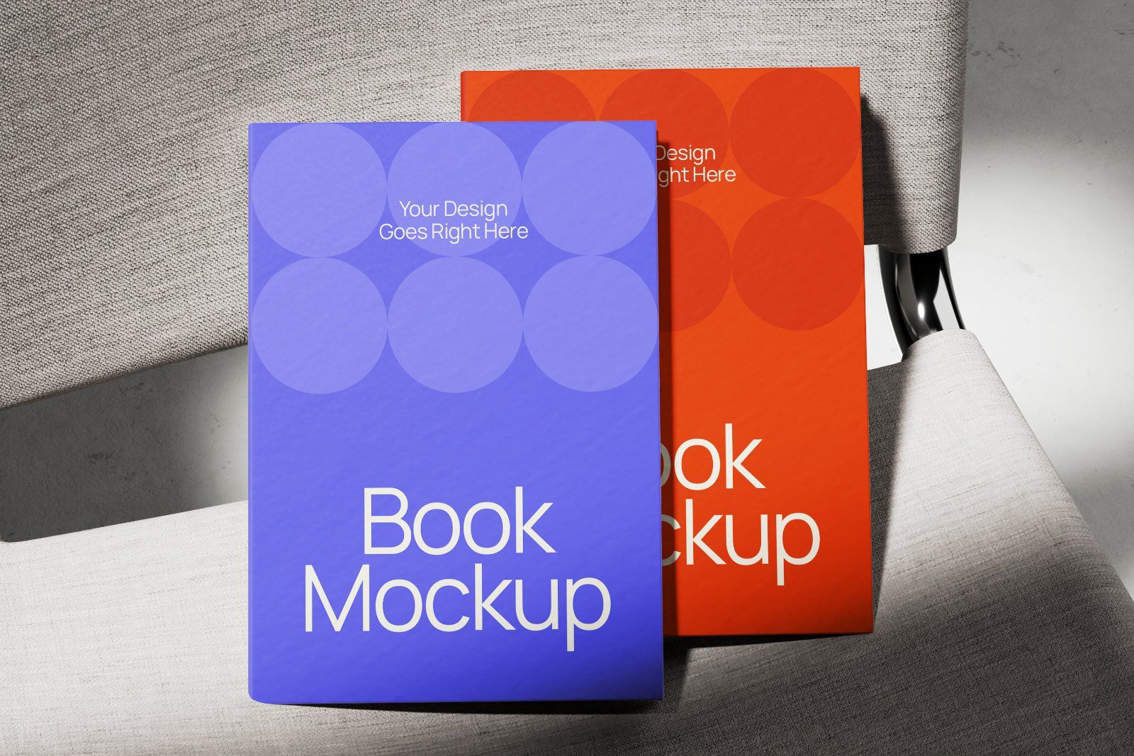A4 Book On Chair Mockup — image 4
