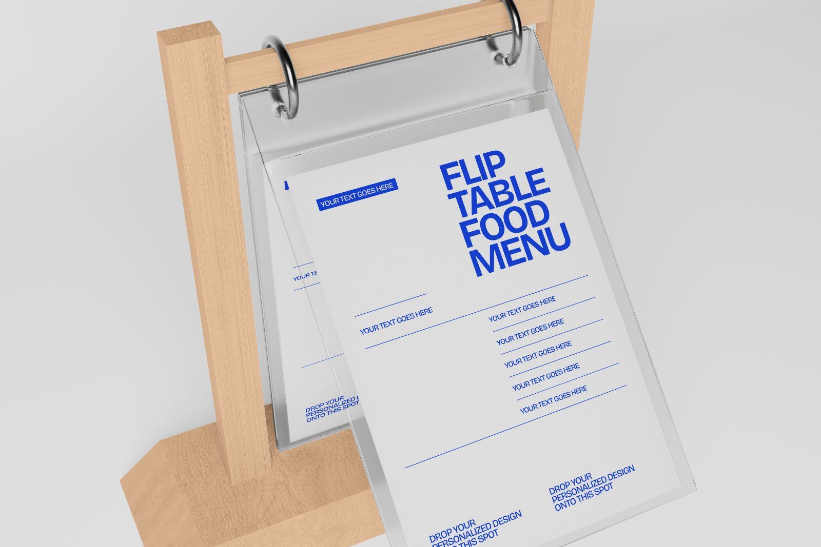 Flip Table Food Menu Mockup — image 4