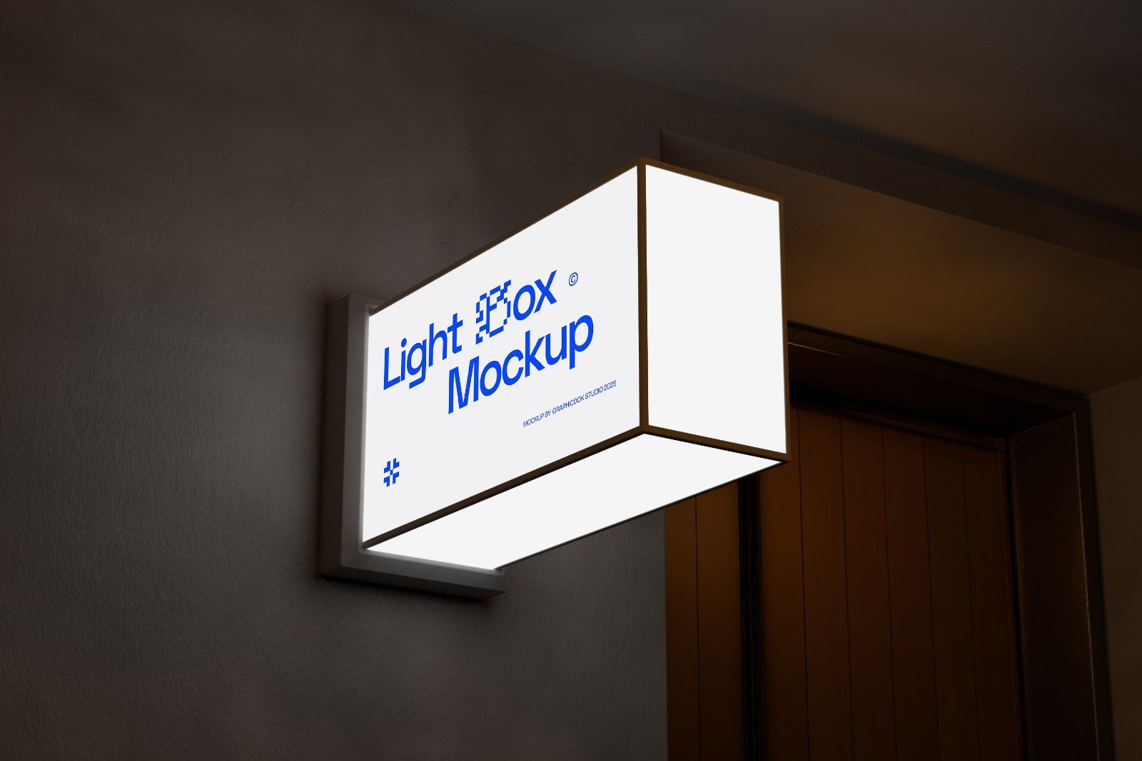 Night Wall Sign Mockup — image 4